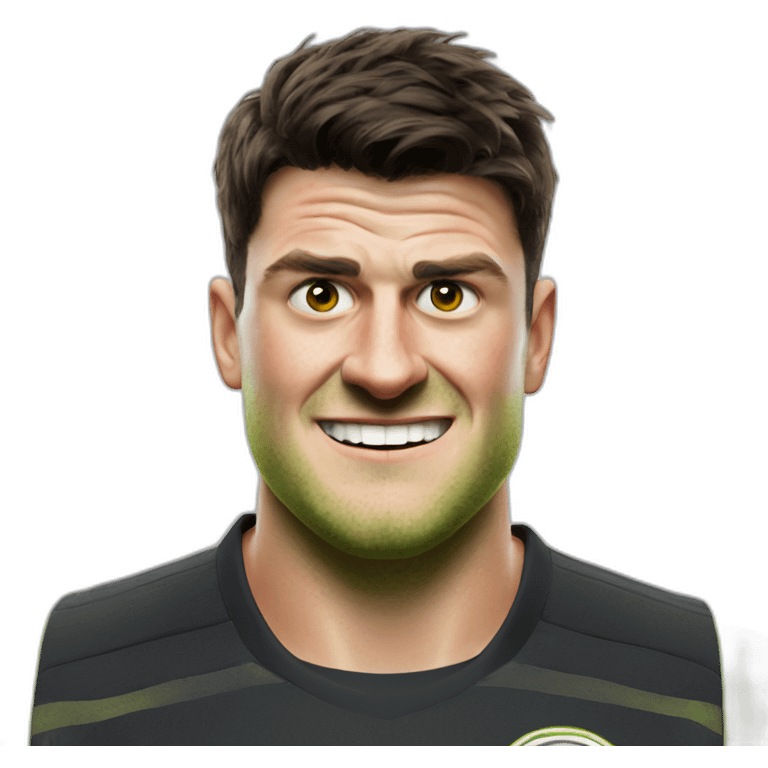 harry maguire shrek face emoji