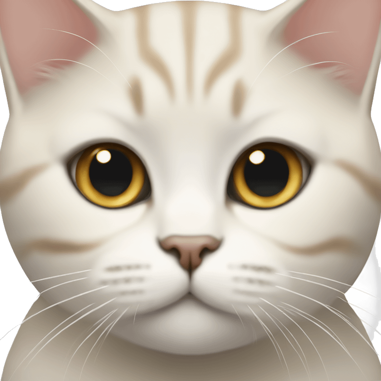 british shorthair beige white cat emoji