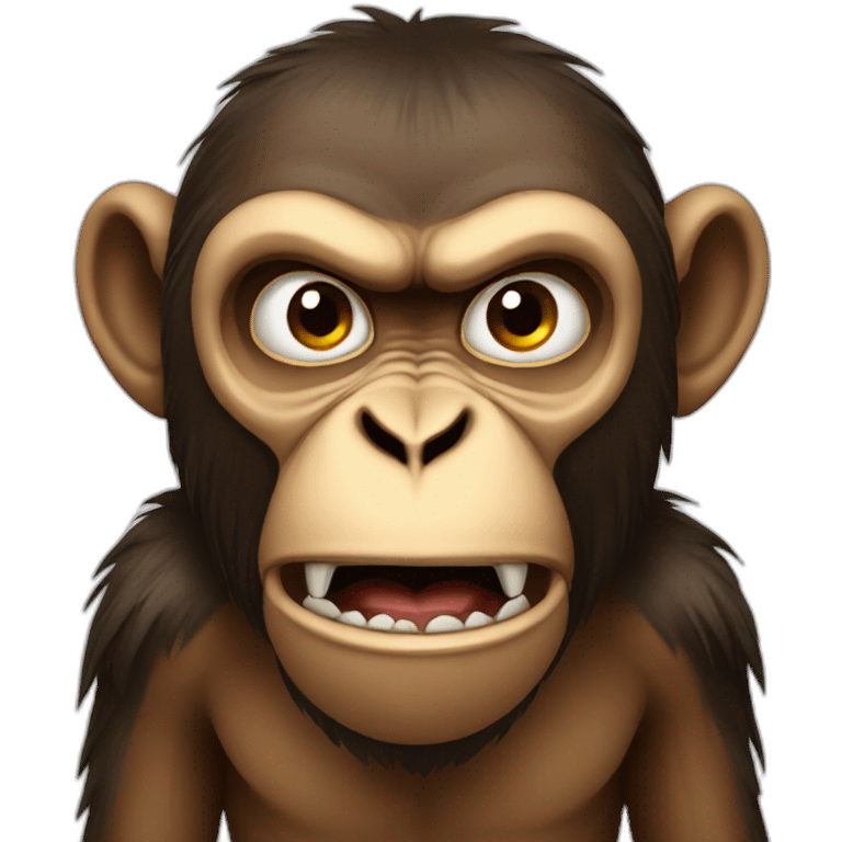 Angry monkey emoji