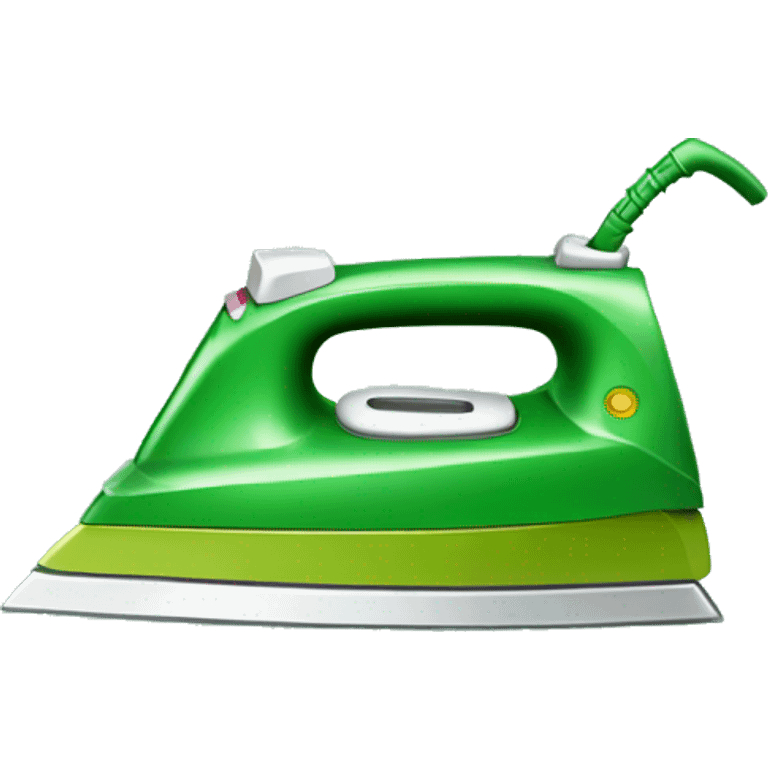 green iron for ironing emoji