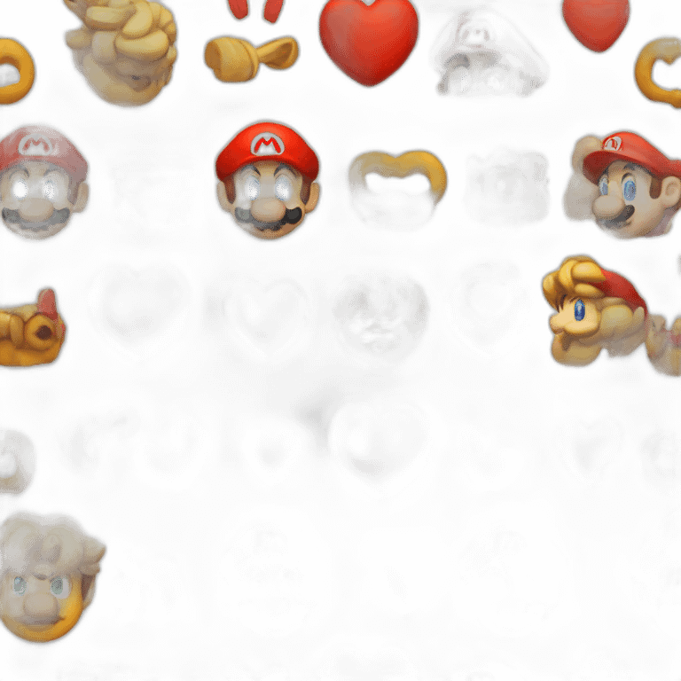 mario red heart emoji