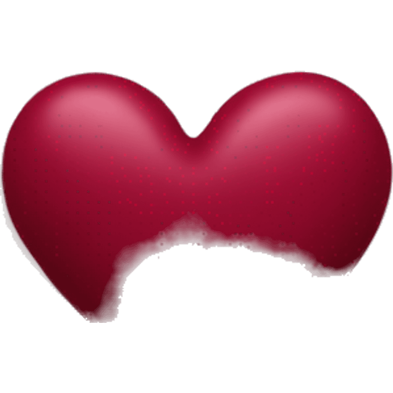 Burgundy heart emoji