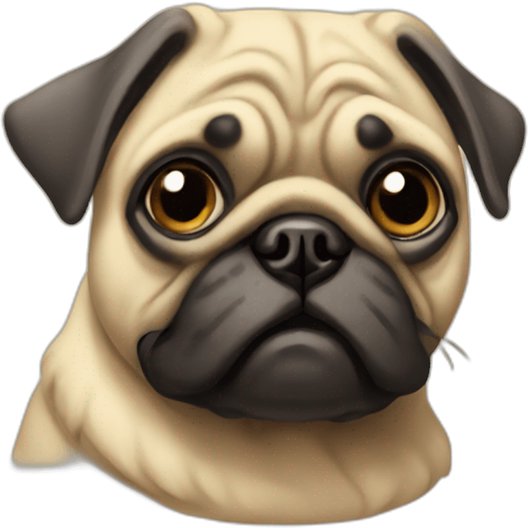 Old pug emoji