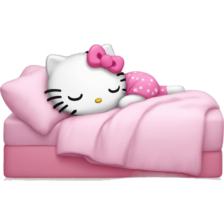 hello kitty sleeping emoji