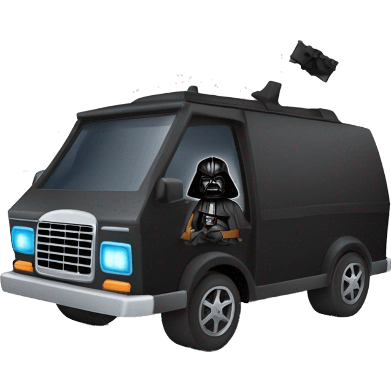 Cardcraft Real 3d Darth Vader and Scooby Doo’s mystery van emoji