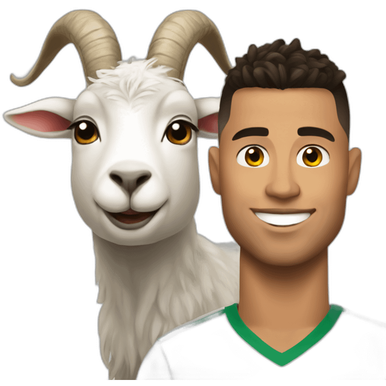 Ronaldo with a Goat emoji