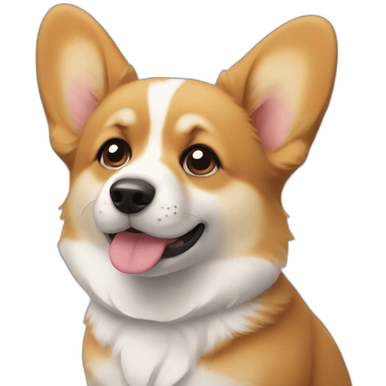 Corgi puppy sad emoji