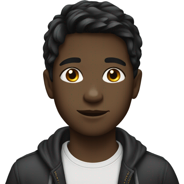 black-haired boy in portrait emoji