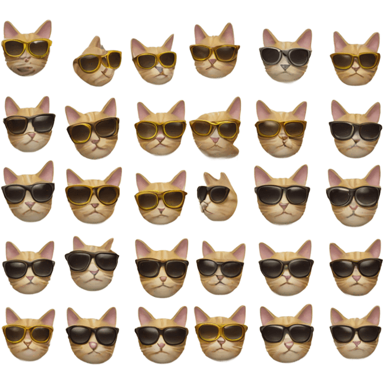 Cat with sunglasses emoji