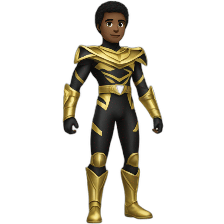 black gold power ranger full body emoji