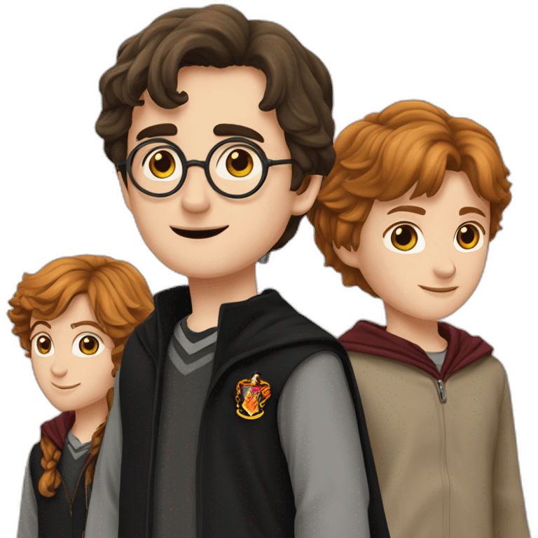 Harry Potter, Hermione, et Ron emoji