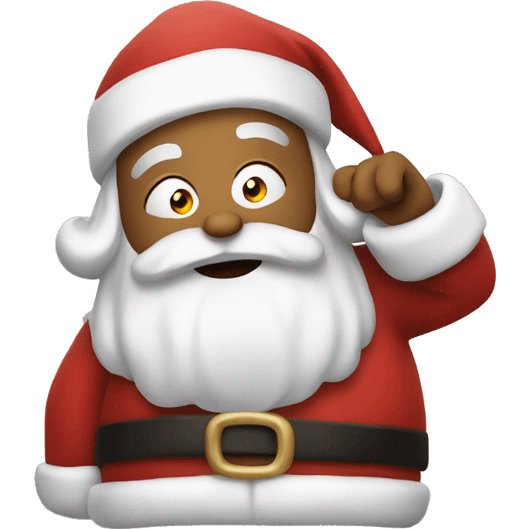 Drunken santa  emoji