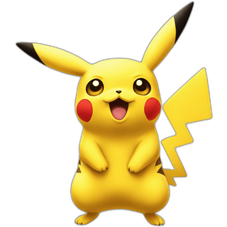 Pikachu embrassant Bulbizarre emoji