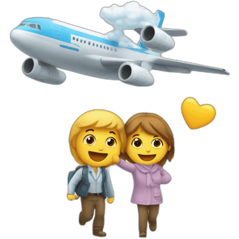 Un avion qui fonde contre deux tour jumelles emoji