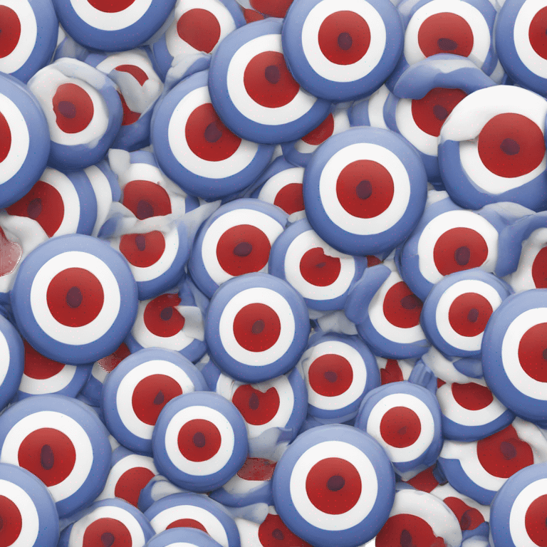 RAF red white and blue roundel emoji