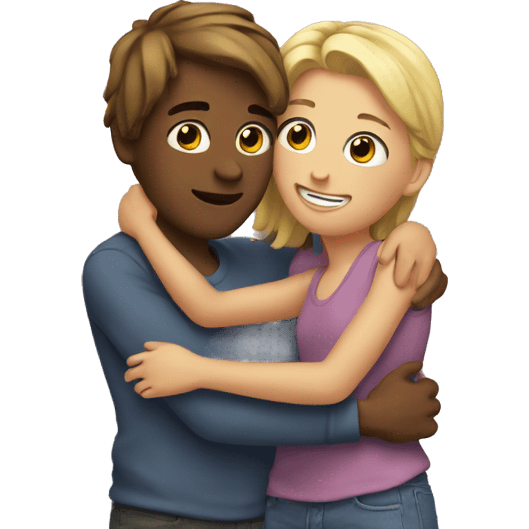 Best friends hugging  emoji