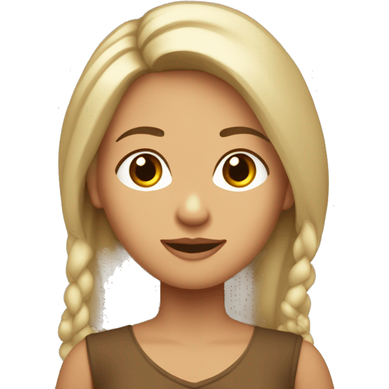 Madre rubia de rulos, pade calvo, hija castaño claro emoji