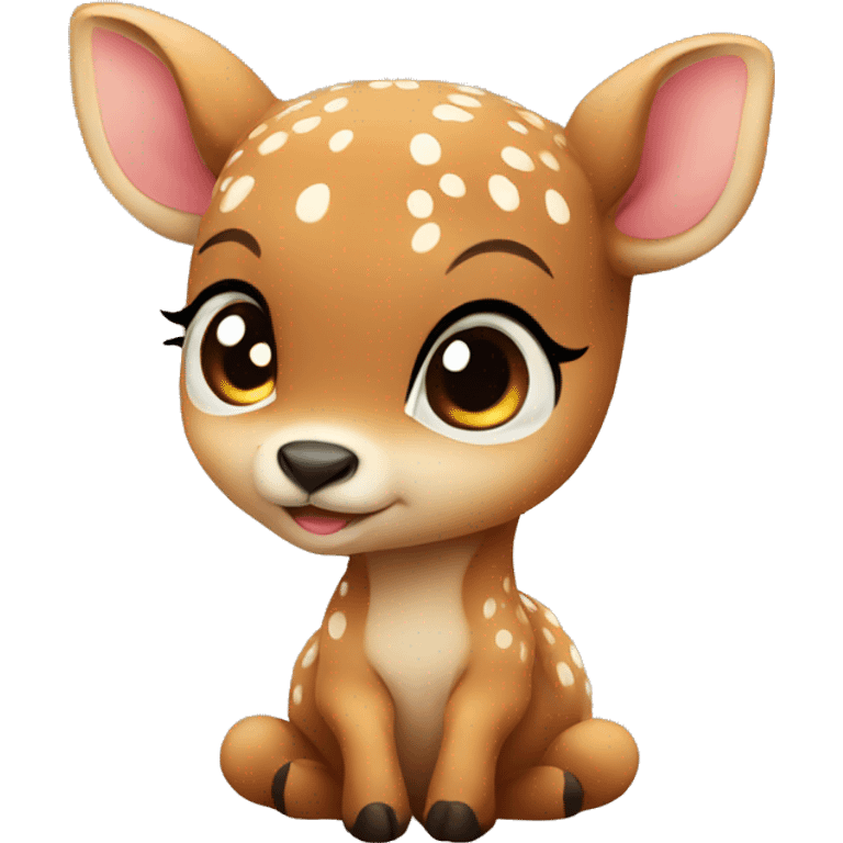 Baby deer love emoji