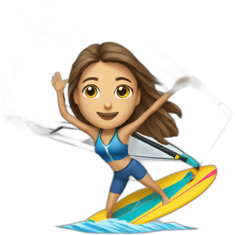 Woman windsurf emoji