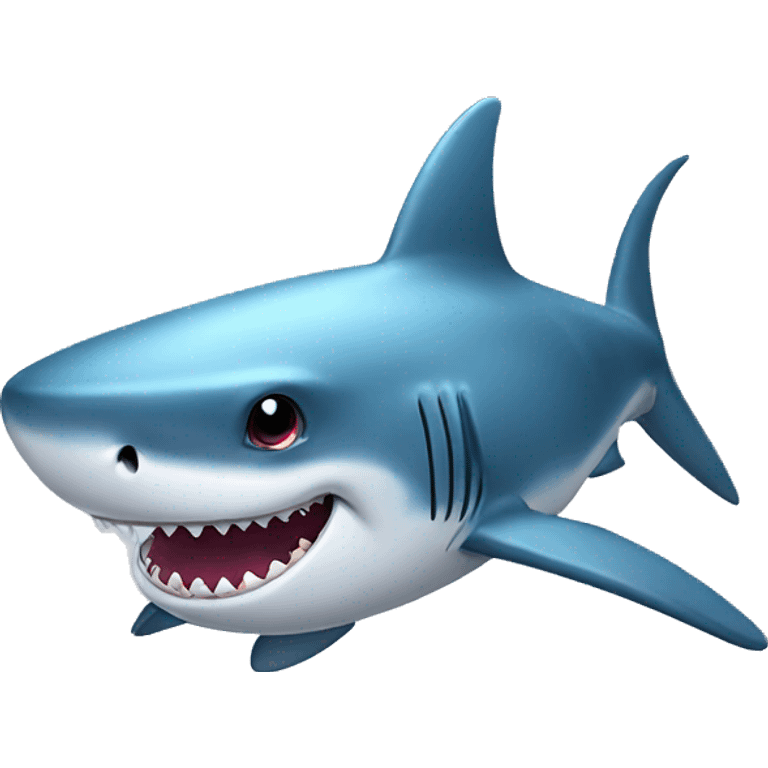 shark with smile emoji