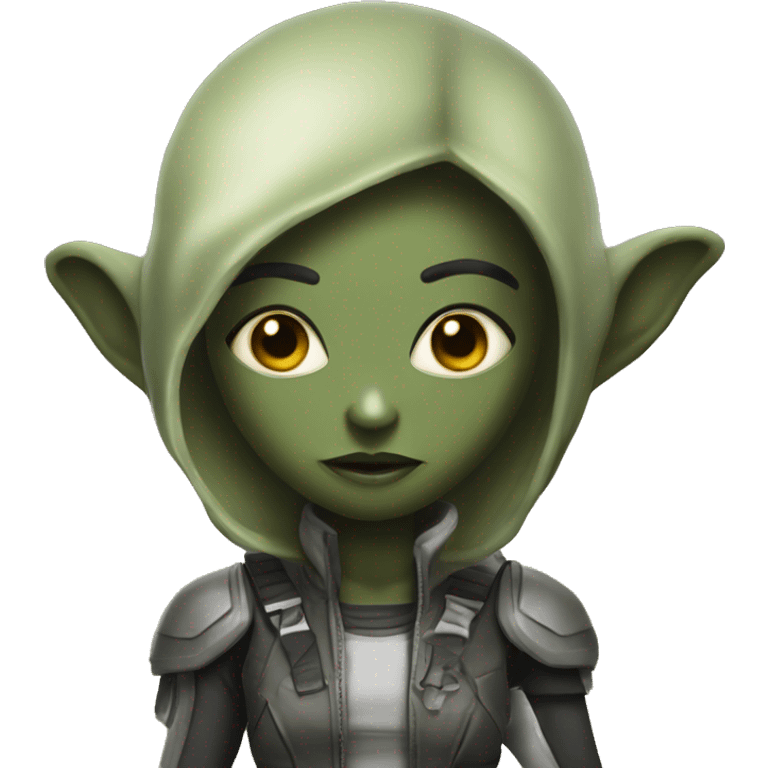 An alien bounty hunter named Amanda  emoji