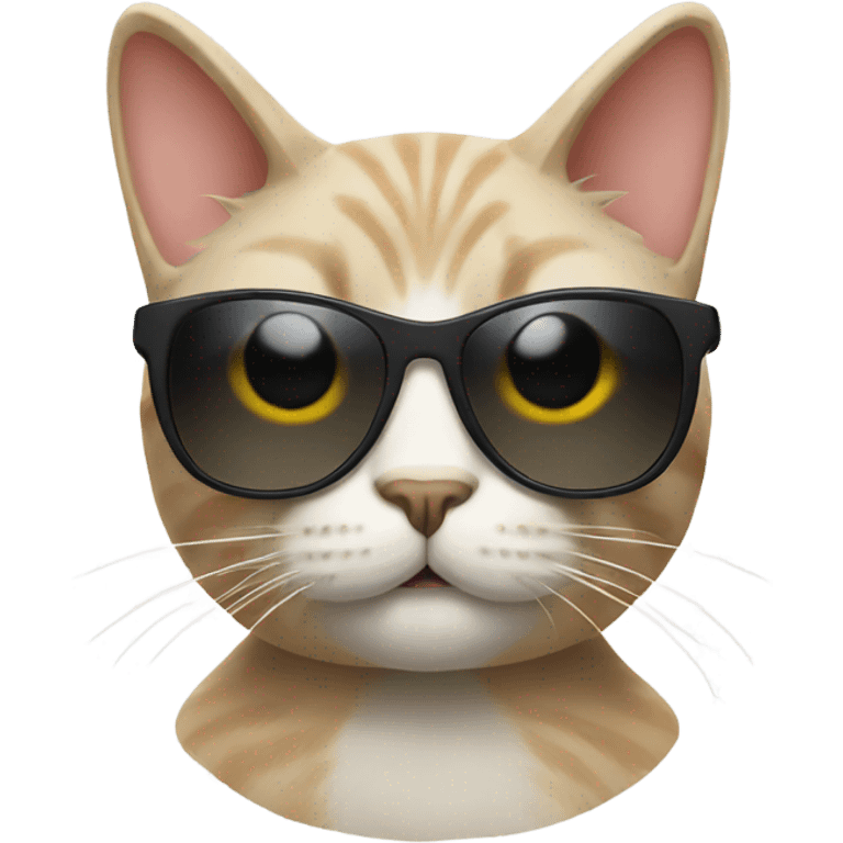 Cat with sunglasses emoji