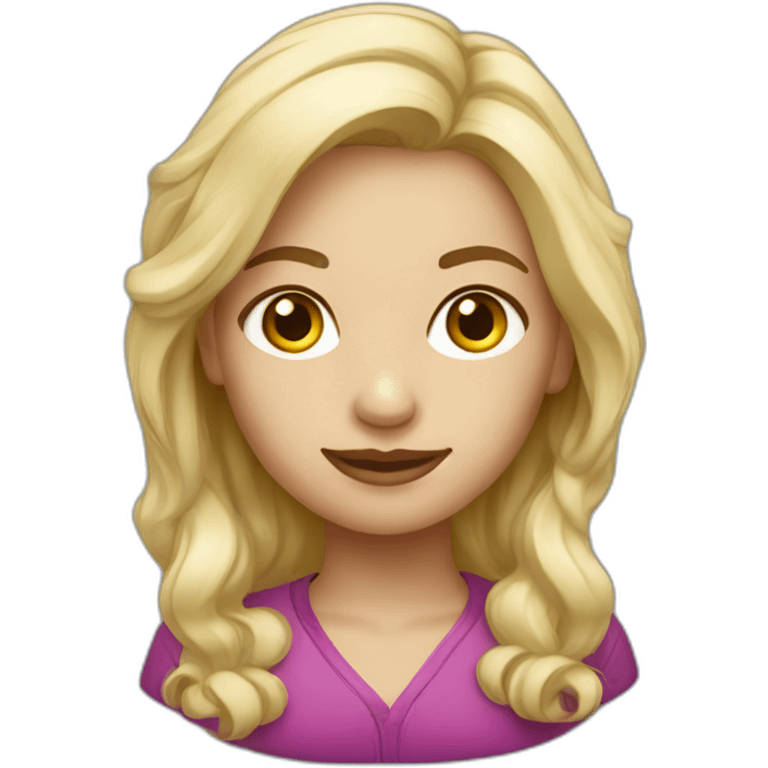 constructor white blonde female emoji