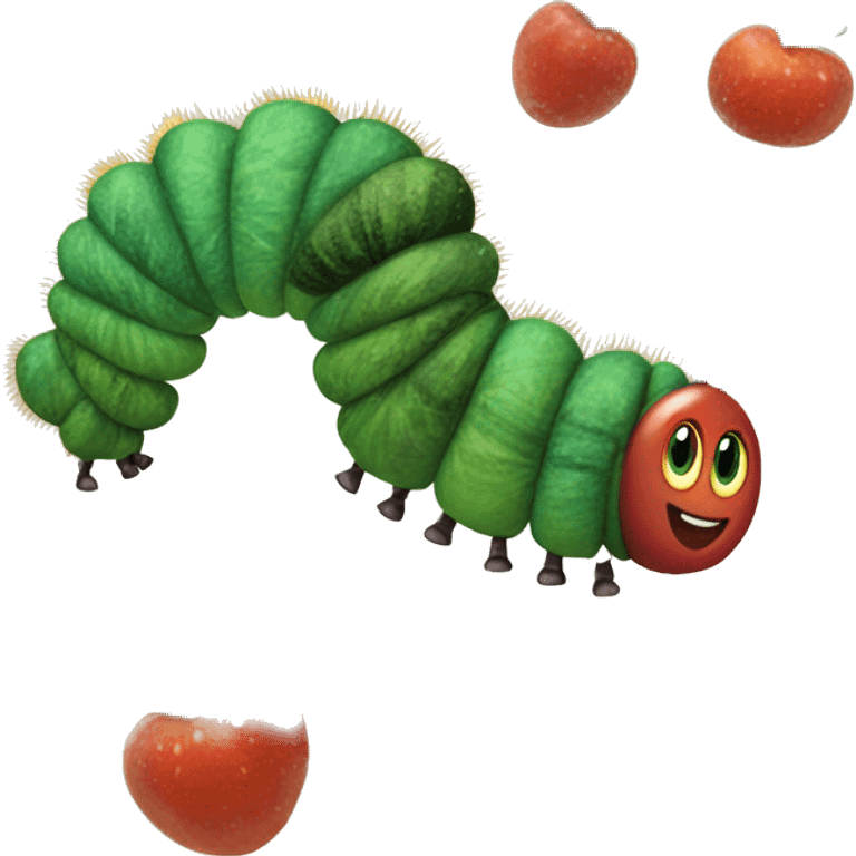 Hungry caterpillar emoji