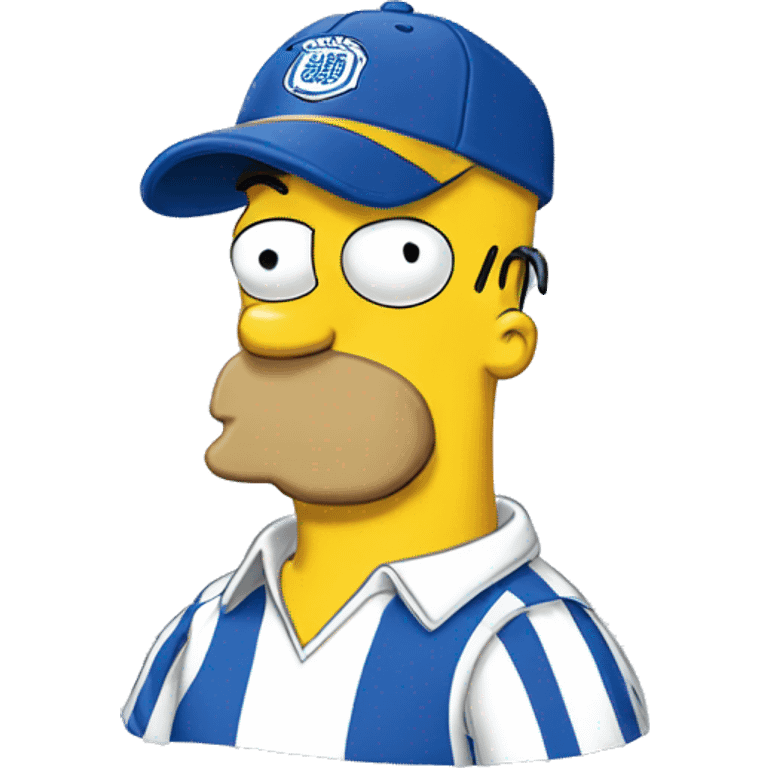 Homer Simpson wearing QPR shirt emoji