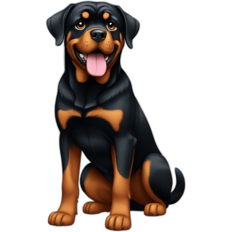 Rottweiler Dog Full Body emoji