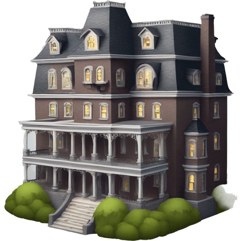 Beautiful Paperscape Addams sprawling 5 story tall haunted dream mansion  emoji