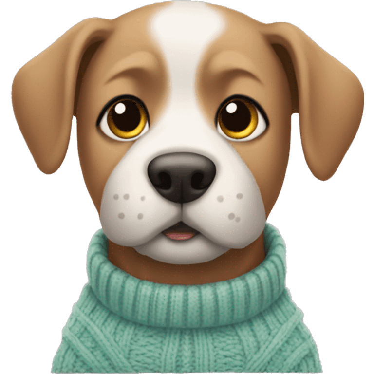 Dog with a sweater emoji