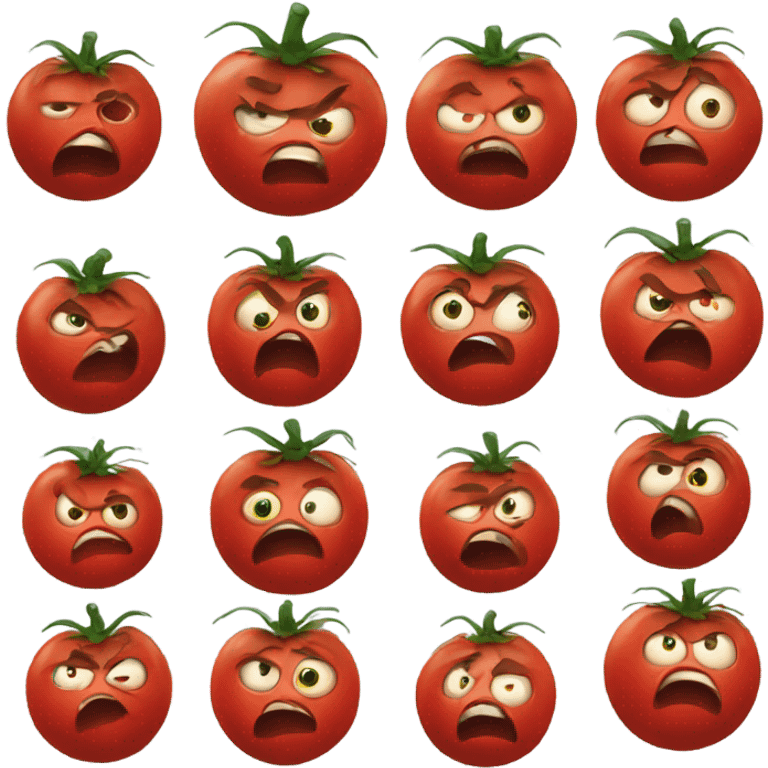 Angry tomato emoji