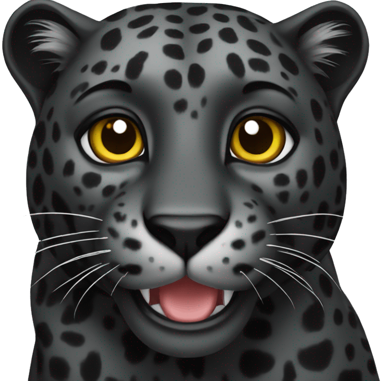 Black leopard emoji