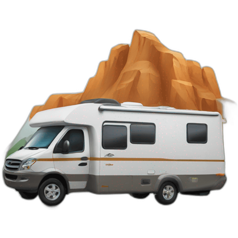 Compas motorhome mountain emoji