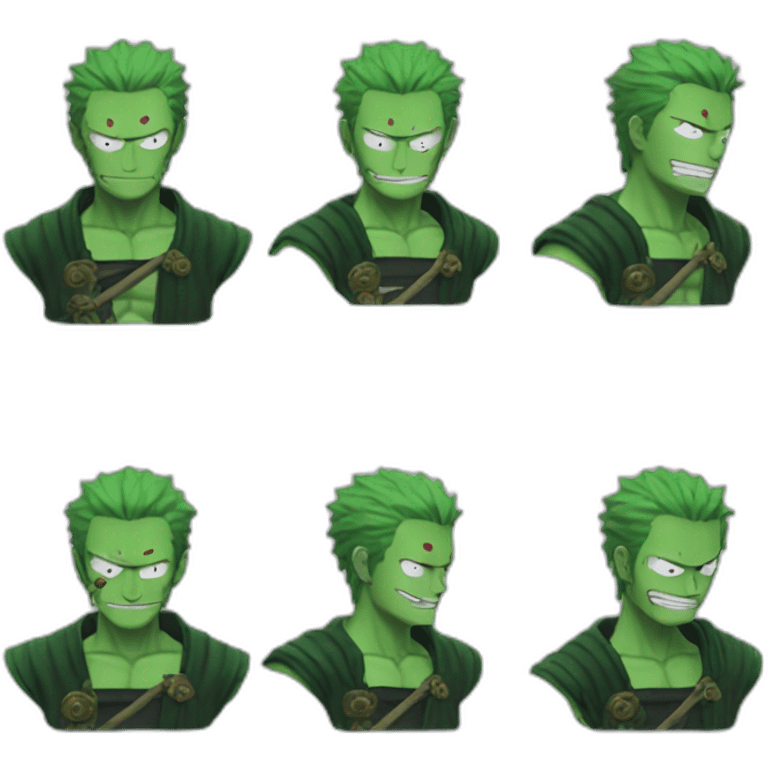 One piece Zoro emoji