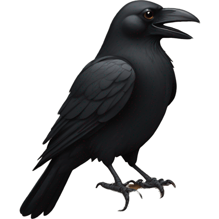 Crow smoking emoji