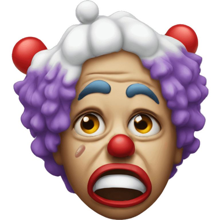 Clown crying emoji