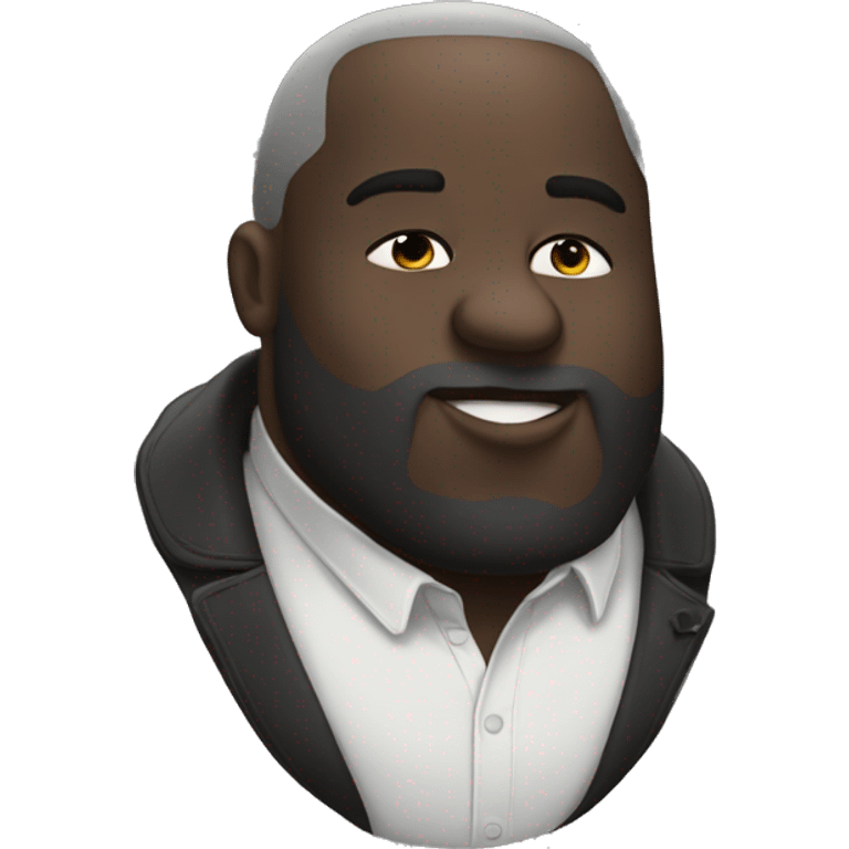 big black man kissing  emoji