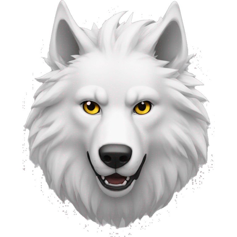 Lobo blanco emoji