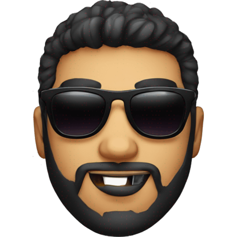 twitch gamer streamer, black sunglasses, emoji