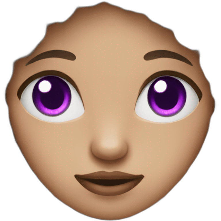 sheep woman Purple eyes emoji