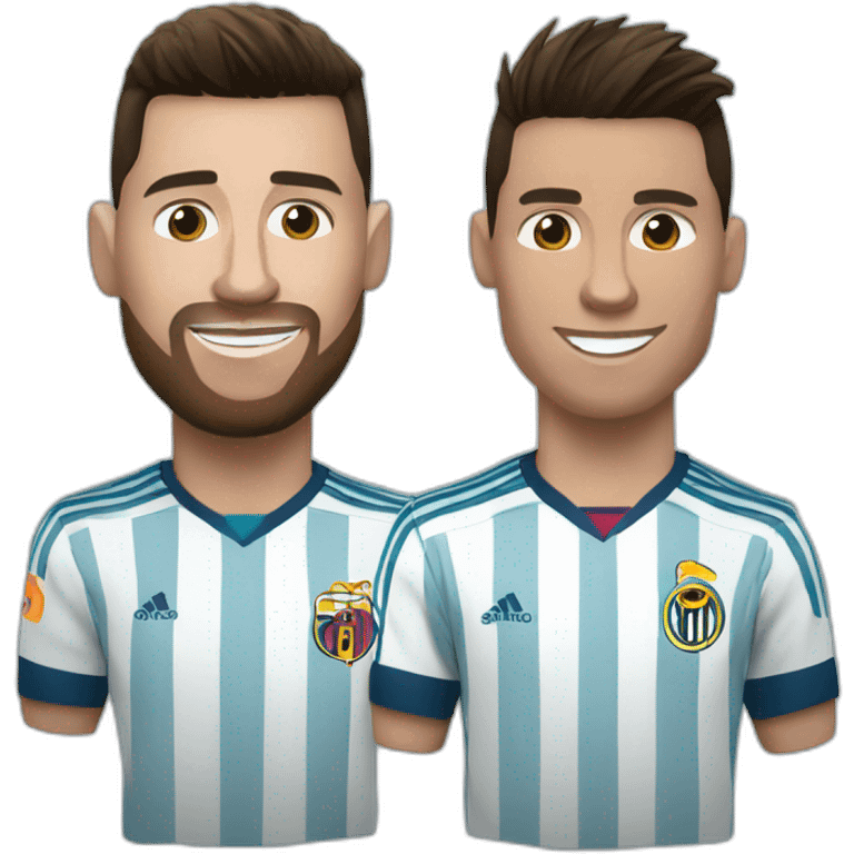 Messi et Ronaldo emoji