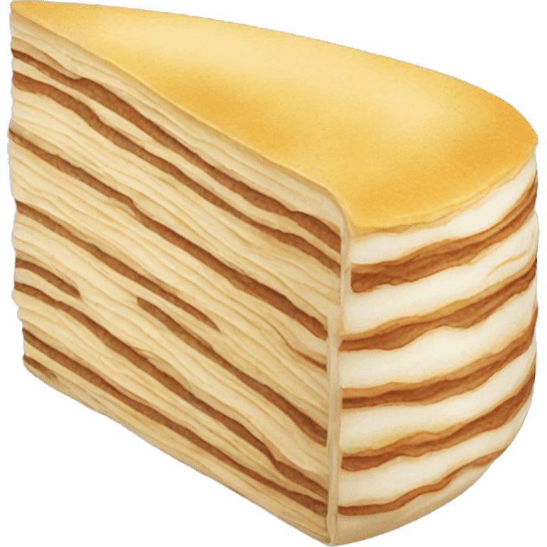 Asian crepe cake emoji