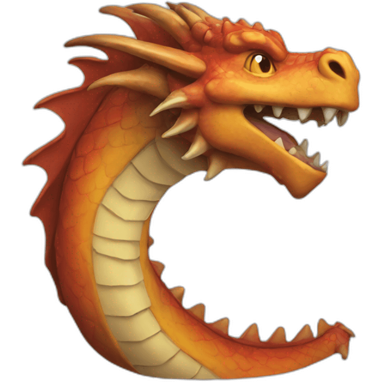 Un dragon emoji