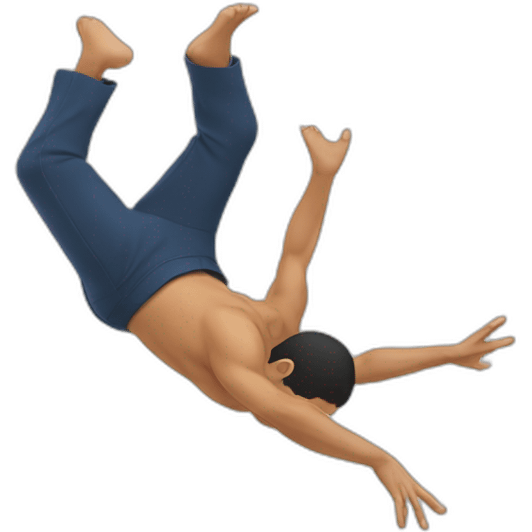 filipino man doing a back flip emoji