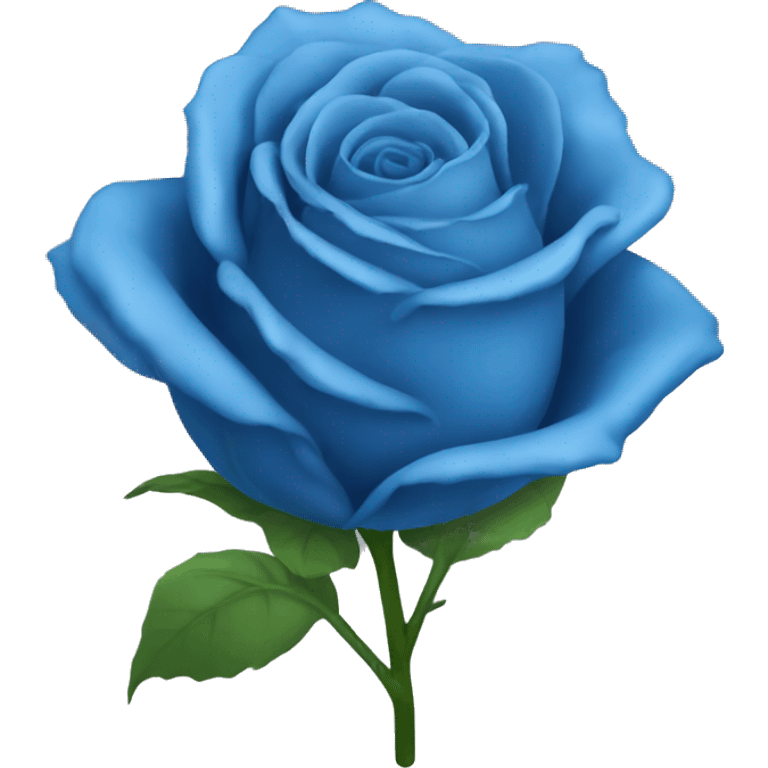 blue rose flower emoji