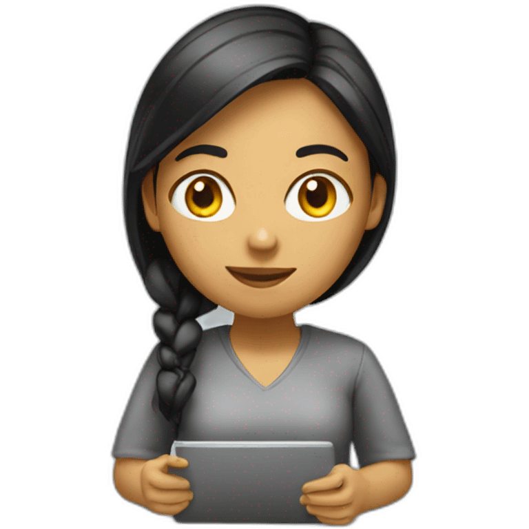 doing coding girl emoji