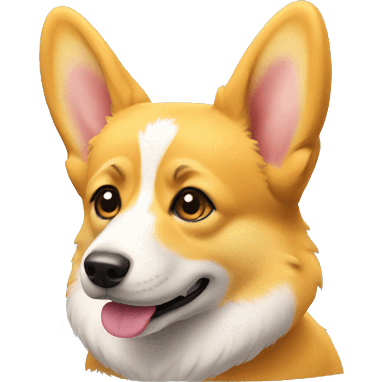 yellow corgi emoji