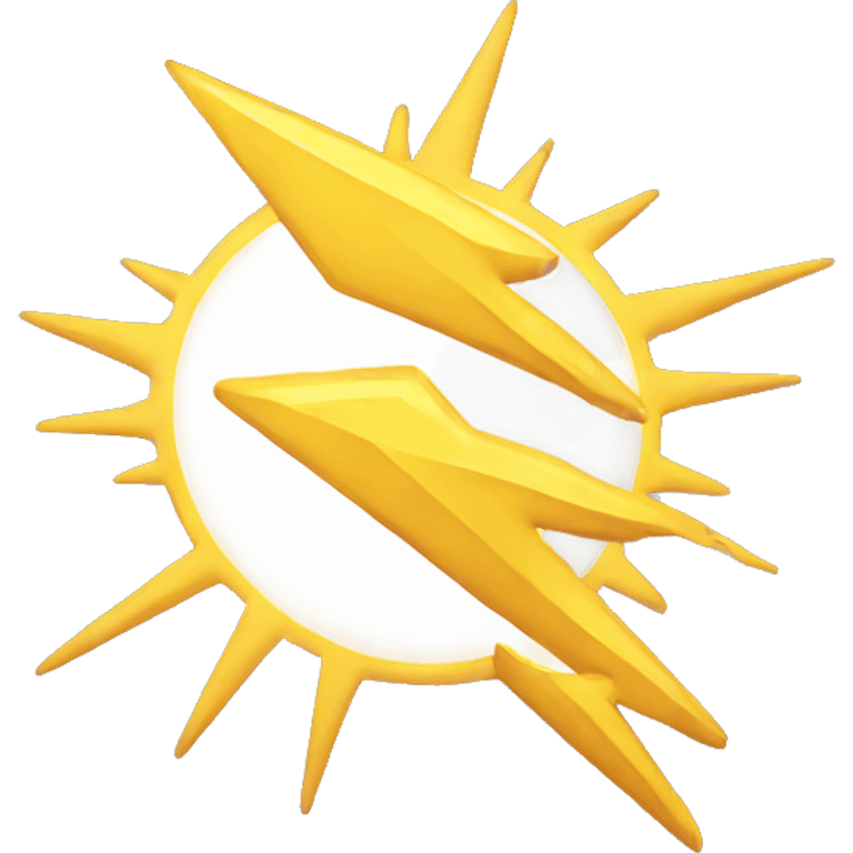 a very happy lightning bolt emoji